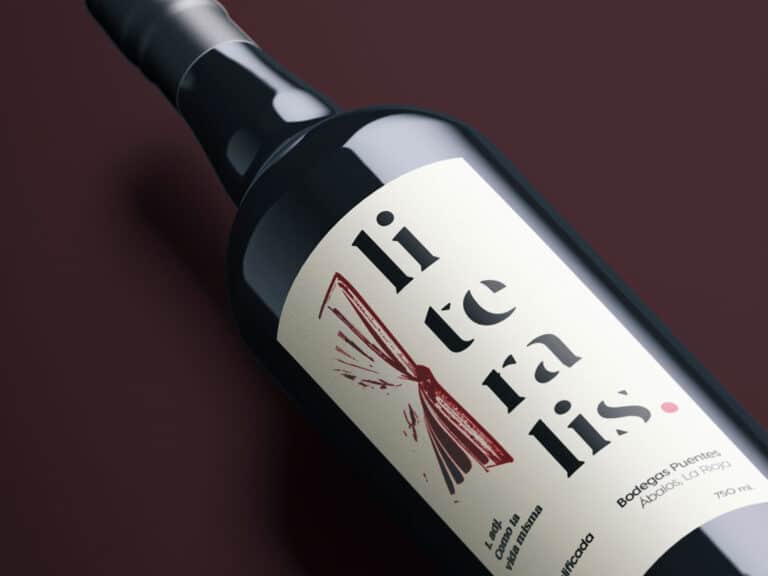 Etiqueta de vino Literalis concurso Etiquetanews