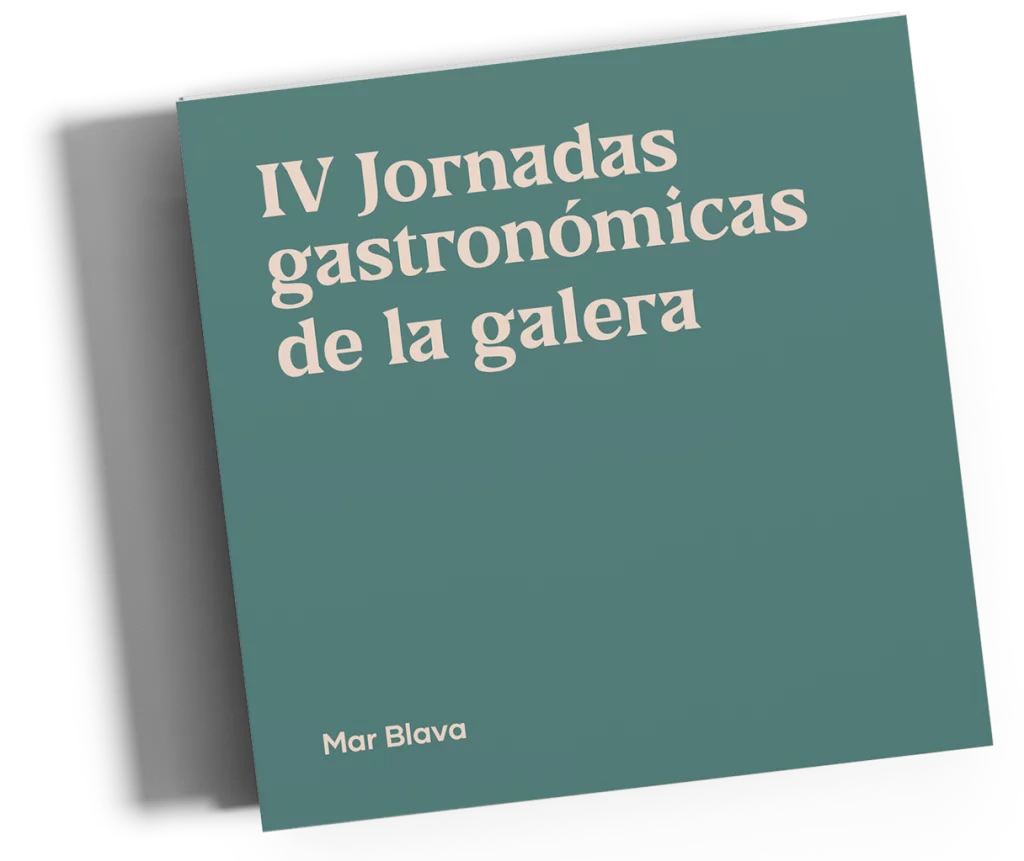 Folleto Jornadas gastronómicas de la galera en la Mar Blava